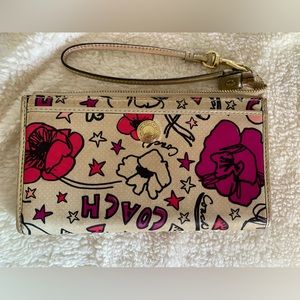 Coach Poppy wristlet wallet